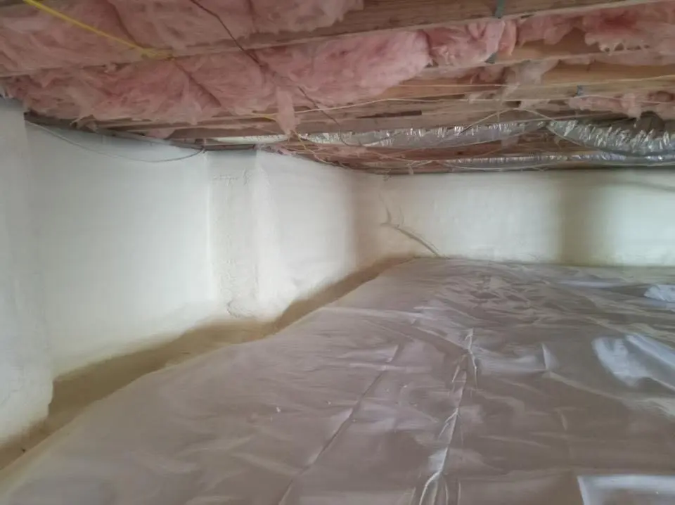 Crawl space encapsulation with closed-cell spray foam for Roof Waterproofing in Quartz Hill